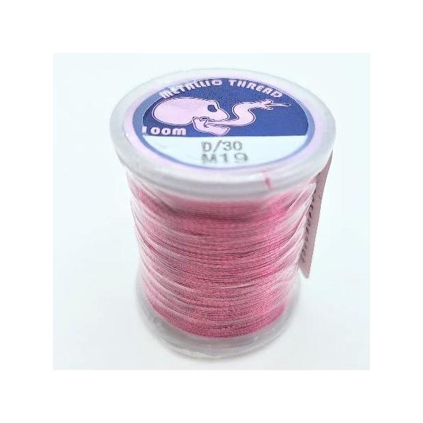 TOHO スレッド メタリック系 D30(太)100m巻 M19ローズピンク