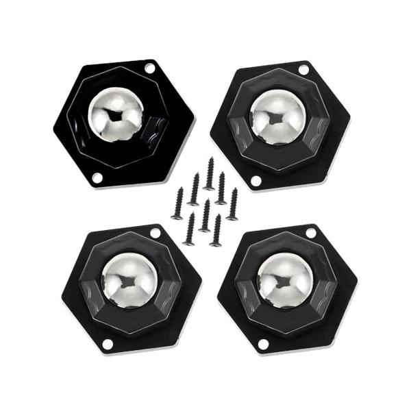 360度回転 この貼るキャスターは、最新の360度回転車輪を採用しており、木造の床に傷をつけないで、スムーズな移動が可能です。両面テープとネジで取り付けるため、取り外しや取り付けが簡単で、高さ制限のある場所や狭い場所でもスムーズに動きます。...