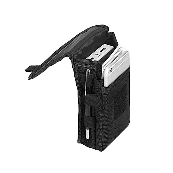 携帯電話ポーチ 大型スマホポーチ タクティカル 腰に挟む式 スマホケース ベルトループポーチ 多目的ツールホルダー メンズ ウエストポケット ハイキング キャン