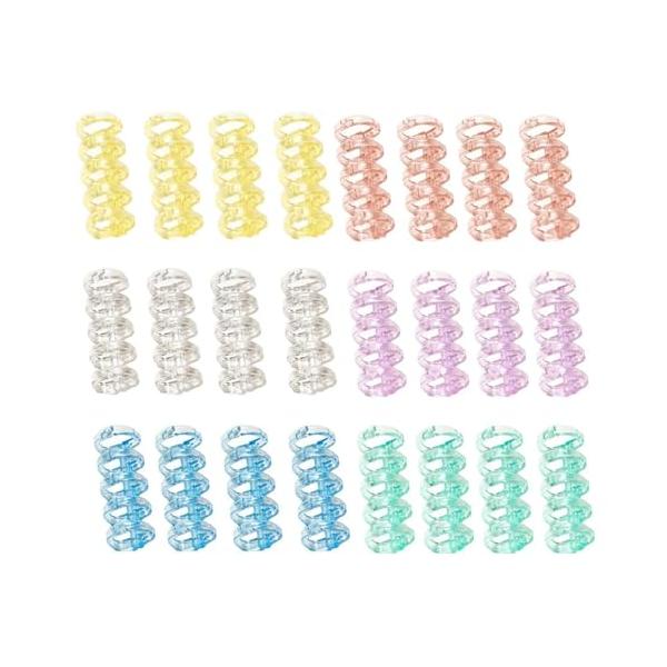 24個セット バインダーリング リーフバインダーリング 穴径15mm ブックリング 取り外し可能 A4 A5 B5 製本用 とじ具 ファイル本製作