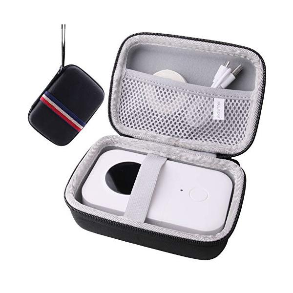 収納ケース Phomemo D30/Jadens D110 ポータブルラベルプリンタ 専用保護収納ケース -waiyu JP (Black)