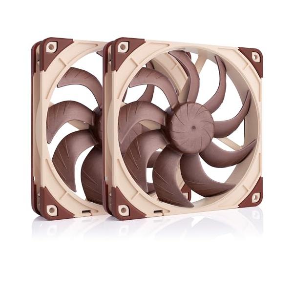 Noctua NF-A14x25 G2 PWM 2個セット Noctua NF-A14x25 G2 PWM Sx2-PP, プッシュプルと並列使用対応デュアル