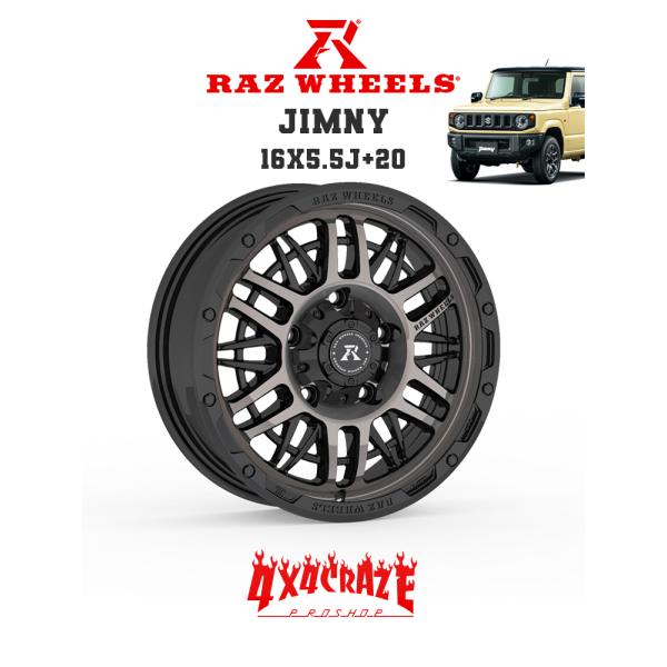 スズキ ジムニー RAZ WHEELS CV01 16x5.5J +20 SUZUKI JIMNY