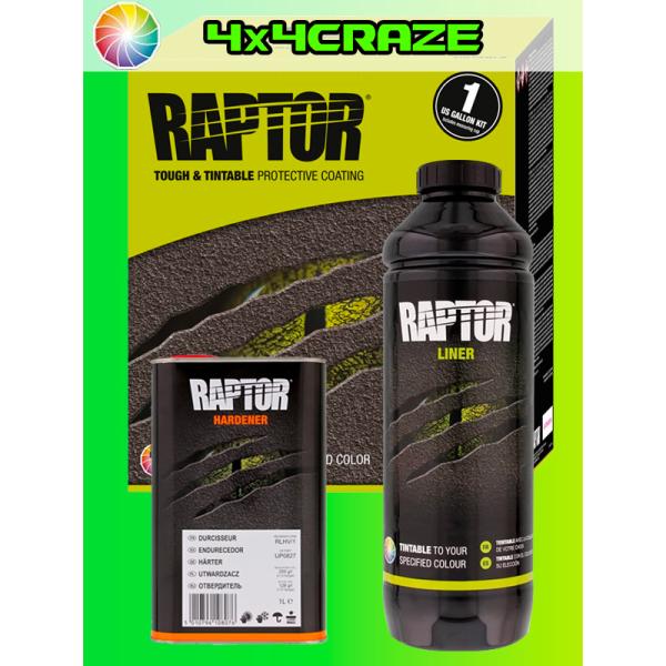 ラプターライナーチンダブル1L 即納)ラプターライナー 1L TINTABLE 色替え用 U-POL RAPTOR