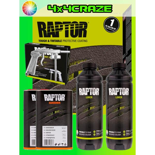 U-POLのRAPTOR LINER ブラック４L 塗装ガンセット 楽天市場】ラプターライナー(Raptor Liner)【ブラック 4リットル