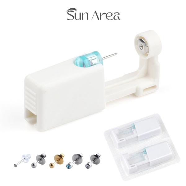 医療用ステンレス可愛い おしゃれ レディース メンズ ロング 医療用ステンレス304 ピアッサー2個セット。あっという間に開けられる安心のピアッサーです。【ゲージ】18G【バリエーション】24種類よりお選びいただけます【トップ(直径)】3m...