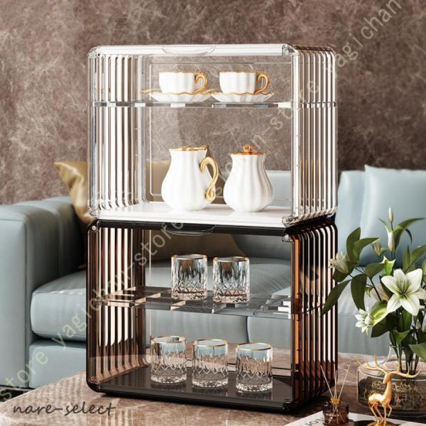 商品の説明サイズ：A=37.5*20*32.5cm。B=28*15*25cm（棚さ調節可能 ）。具体的なデザインとサイズは写真の説明を見てください。注意：製品は食器棚に限り、他の撮影品は含まれていません！材質：PP+ABS素材。収納の専門家...