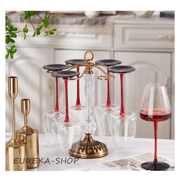商品名:ワイングラスホルダー 卓上収納 自立式 吊り下げ収納 6個掛用 ワイングラススタンド 乾燥ラック グラスハンガー ホーム用 キッチン用品 アンティーク風 安定感                            商品説明:ワイン...
