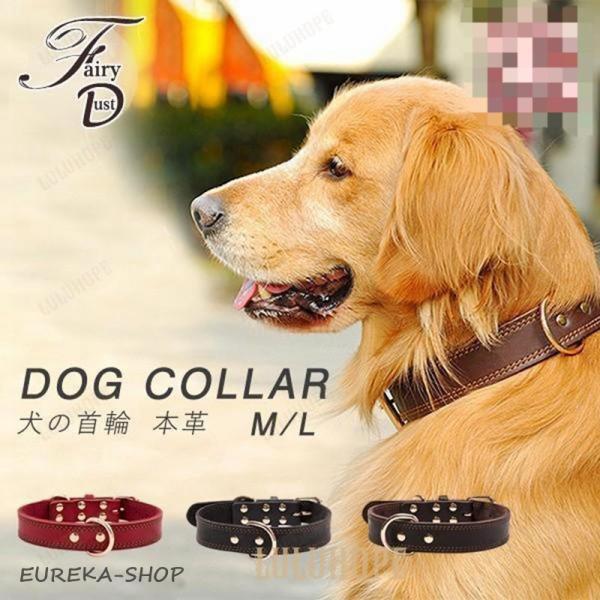 犬 首輪 ベーシック 犬首輪 革 おしゃれ かわいい 小型犬 中型犬 大型