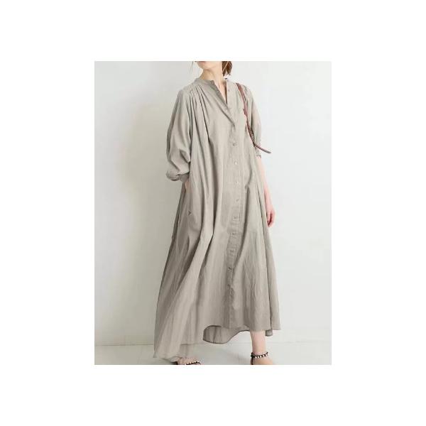 ワンピース レディース 夏 シャツマキシワンピース ゆったり 可愛い きれいめ 上品 体型カバー 着痩せ 薄手 涼しい シンプル 30代 40代 50代 無地 韓国