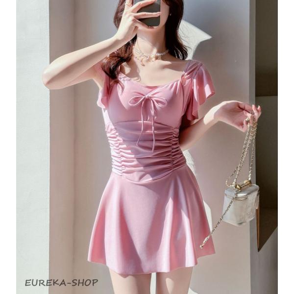 ビキニ 水着 レディース ワンピース ロンパース オトナ女子 かわいい 大人 黒 夏 体型カバー ホルターネック  大きいサイズ 大人※サイズは当店平置き実寸サイズです。生地の伸縮により若干の誤差及びタグの表記とは異なる場合があります。2-...