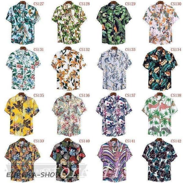 新作アロハシャツ40代50代アロハシャツメンズレディース夏服総柄柄シャツ半袖シャツカジュアルシャツおしゃれスボタニカル男女兼用