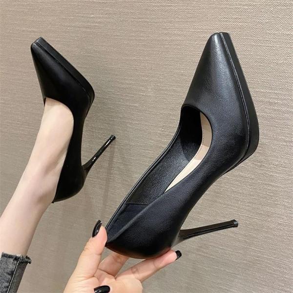 パンプス ハイヒール レディース ピンヒール 10cm ポインテッドトゥ 美脚 脚長 厚底 ストーム オフィス 通勤 OL 結婚式 春 夏
