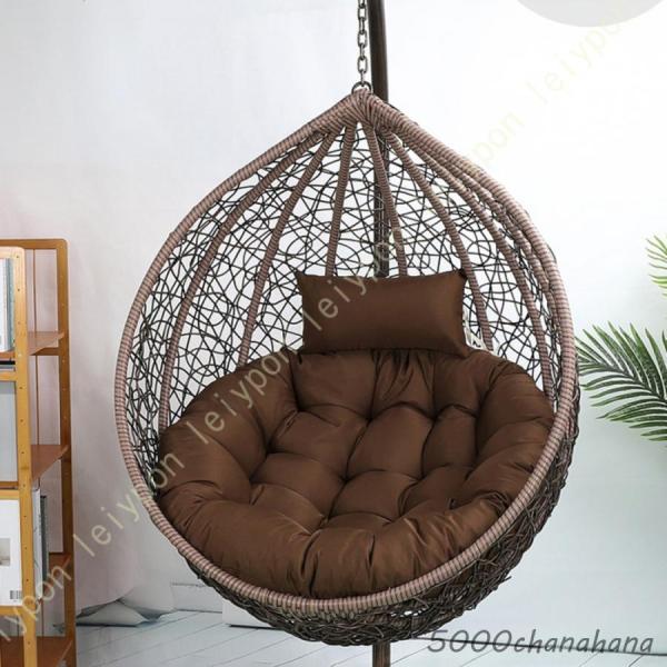 【材質】生地：ポリエステル　詰め物：PP綿【サイズ】1人掛け【備考】クッションだけ！ハンギングチェアは含まれません。真空包装のため、若干折れシワのある場合がございますが、時間の経過により回復していきますのでご安心下さい。【特徴】★精密縫合細...