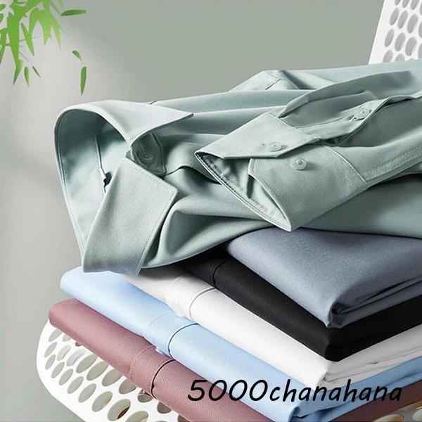 ワイシャツ メンズ 長袖シャツ トップス Yシャツ カラーシャツ カジュアルシャツ ビジネス 【カラー】ホワイト、グレー、ブルー、ブラック、レッド、グリーン【サイズ】L、XL、2XL、3XL、4XL、5XL【素　材】ポリエステル【ご注意】※...