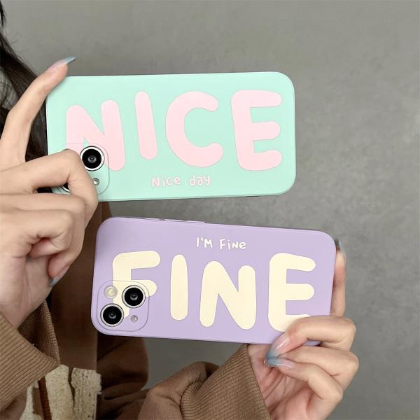 iPhoneSE ケース iPhone11 iPhone8 iPhoneXR iPhoneXS Max スマホ 携帯 ケース カバー NICE シンプル ロゴ おしゃれ