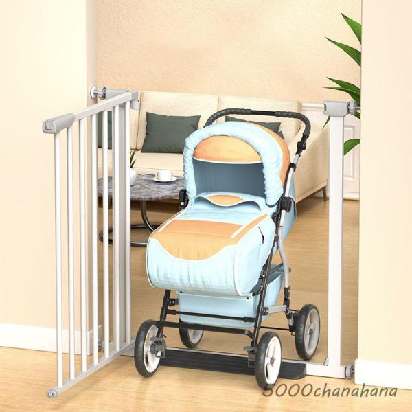 商品名:ペット フェンス ペットゲート 伸縮 猫 犬 脱走防止 子供 玄関 侵入防止 幅71-77cm×高さ78cm ドア付き 突っ張り 柵 セーフティゲート                            商品説明:ペット フェンス...