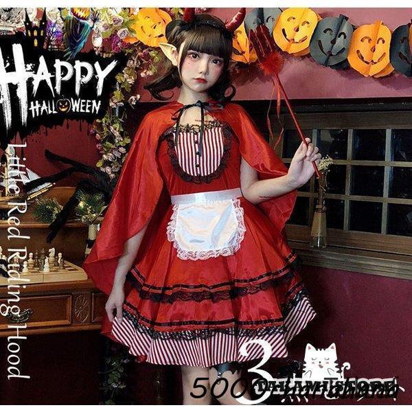 赤ずきん コスプレコスチューム ロリータ衣装 赤ずきんちゃん