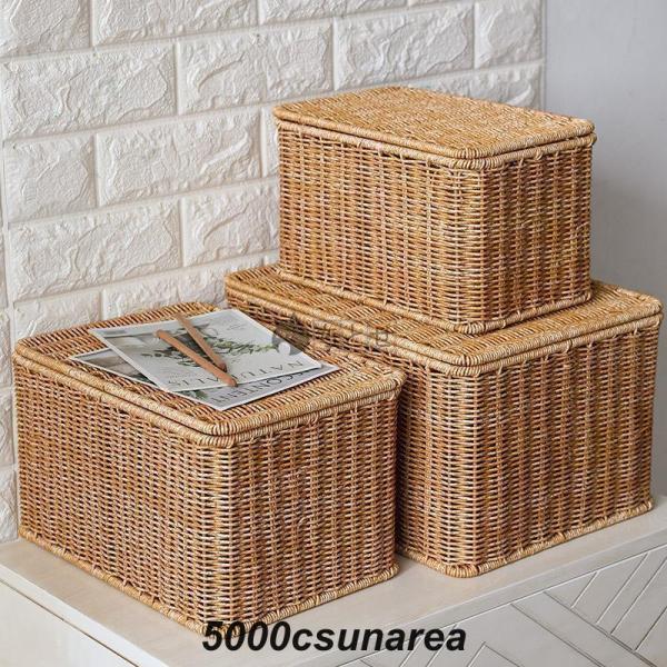 昭和レトロ　籐製 収納バスケット 編み込みデザイン 昭和レトロ 籐製 収納バスケット 編み込みデザイン 昭和レトロな