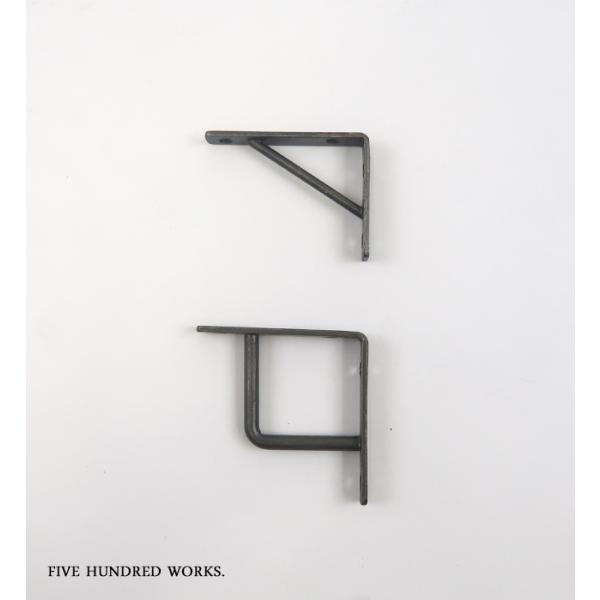 アンティークアイアンブラケットS（A/B）  ゆうパケット可能! 500WORKS. 天然素材 HOOK フック 取り付け金具 DIY 機能 Creer/クレエ