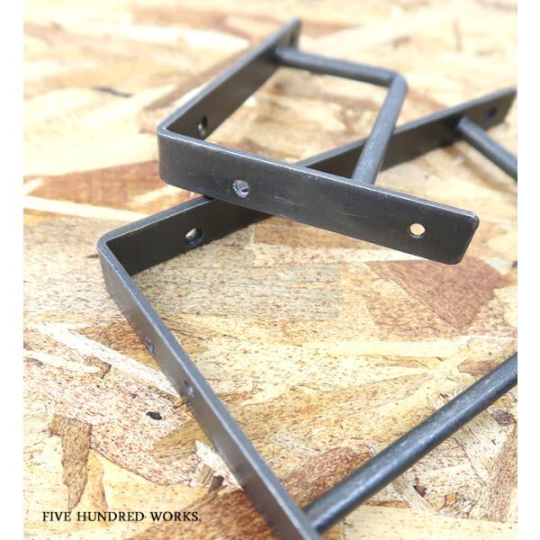 アンティークアイアンブラケットM（A/B） ゆうパケット可能! 500WORKS. 天然素材 HOOK フック 取り付け金具 DIY 機能 Creer/クレエ