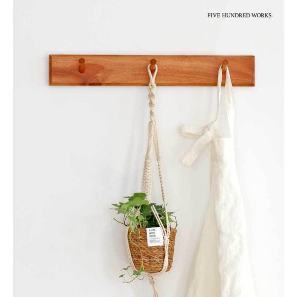Creer ウォールハンガー ハンガーフック ハンガーラック 木製 壁掛け