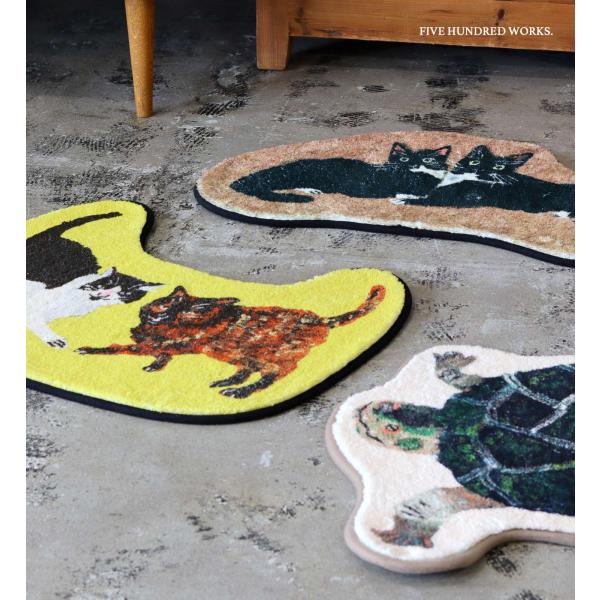 【商品名】Atelier KOTETSU(アトリエ コテツ) フロアマット【ブランド】Creer(クレエ)【商品仕様】・ネコBRsize：約 w680×d370mm重量：約 340g・ネコGRsize：約 w600×d450mm重量：約 3...