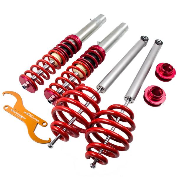 3シリーズ 車高調 BMW E46 318 320 325 328 サスペンション 減衰調整 Maxpeedingrods レッド