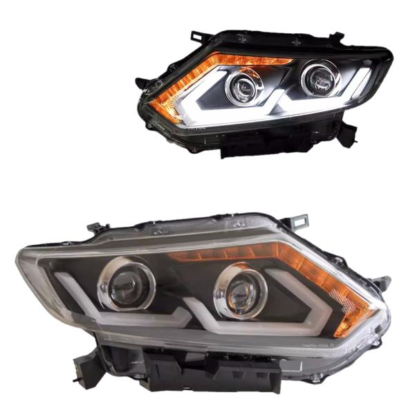 エクストレイル T32 NT32 HT32 HNT32 前期 LED ヘッドライト 左右 ヘッドランプ シーケンシャルウィンカー 日産 AKD C