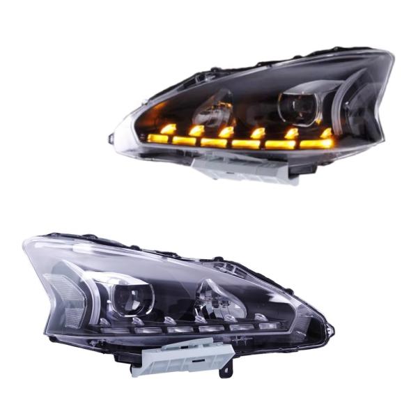 ティアナ L33 LED ヘッドライト 左右 ヘッドランプ シーケンシャルウィンカー 日産 AKD B
