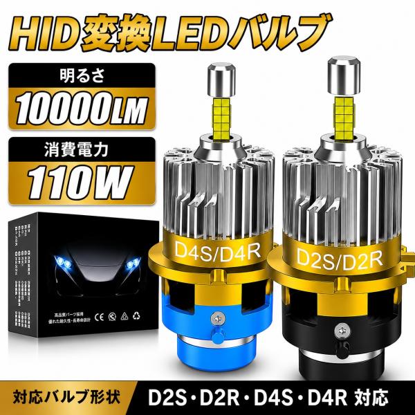 メガーヌ MF MK LED ヘッドライトバルブ HID変換 D2S ロービーム H16〜 10000lm HLNH