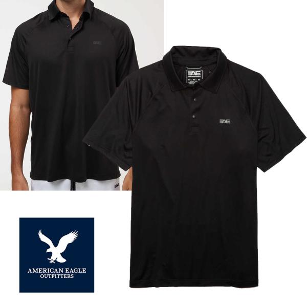 aeae ドット柄ポロシャツ 半袖 black aeae 黒 ドット柄 ポロシャツ