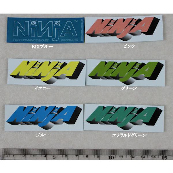 ninja-sticker-small NINJA ニンジャ 小ステッカー 7.5cm×2.5cm スケートボード スケボー