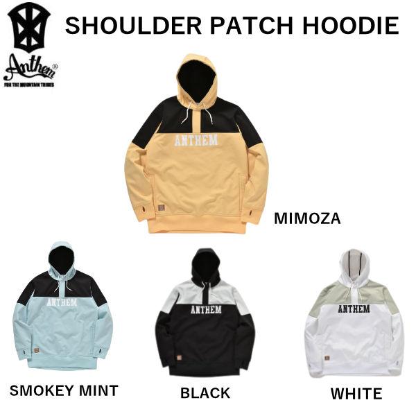 アンセム ANTHEM SHOULDER PATCH HOODIE パッチフーディー