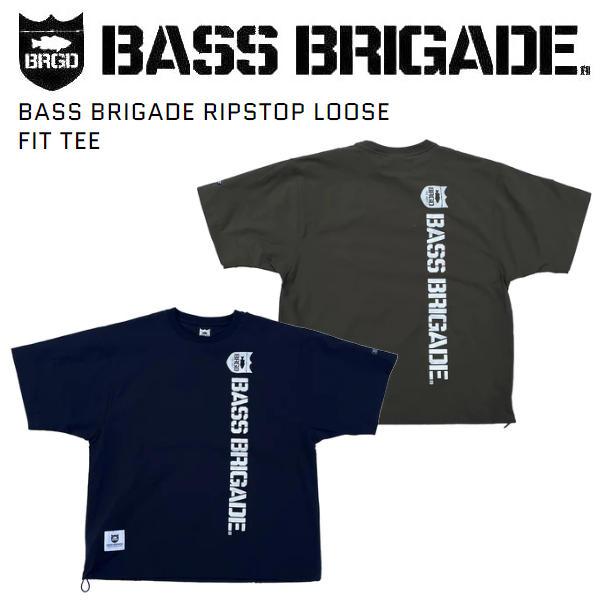 バスブリゲード BASS BRIGADE メンズ Tシャツ 半袖 ルーズフィット アウトドア フィッシング トップス キャンプ 釣り ブラックバス 正規品
