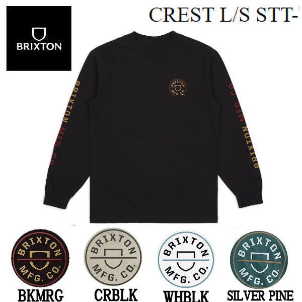 BRIXTON Crest ロゴ クルーネック ロンＴ ブリクストン BRIXTON CREST L/S STT メンズ ロングスリーブT