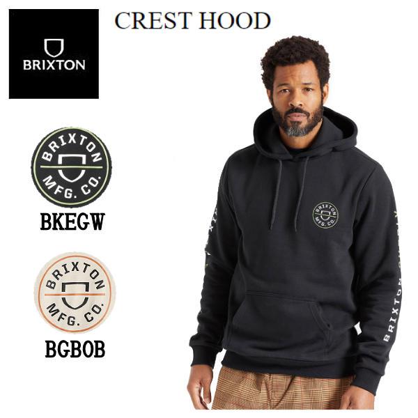 【BRIXTON】ブリクストン 2022秋冬 CREST HOOD メンズ パーカー フード スケートボード キャンプ アウトド ア ブリクストン BRIXTON CREST HOOD メンズ パーカー フード スケート