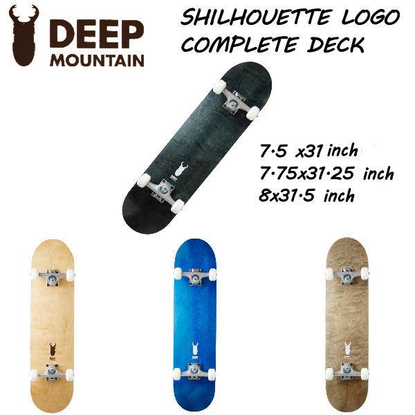 DEEP MOUNTAIN シルエットロゴ スケートボード コンプリート セット 