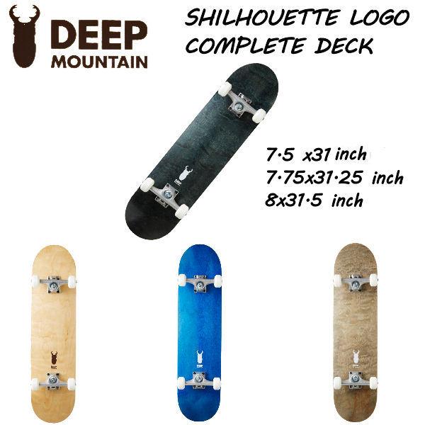 DEEP MOUNTAIN シルエットロゴ スケートボード コンプリート セット