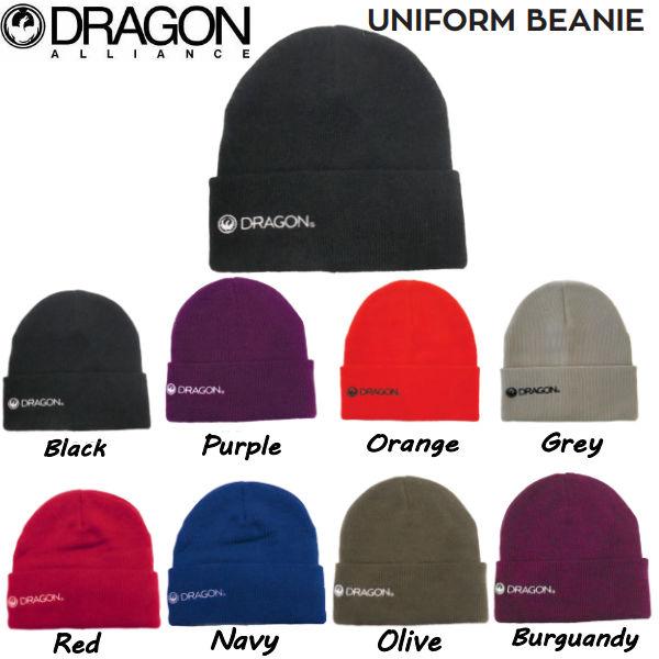 サイズONE SIZE素材ACRYLIC100%カラーBLACKPURPLEORANGEGREYREDNAVYOLIVEBURGUNDY商品詳細スノーボードブランドDRAGONUNIFORM BEANIE・刺?ロゴ