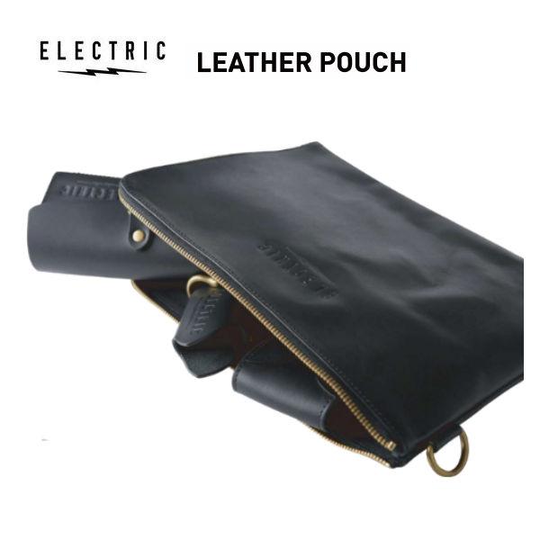 【ELECTRIC】エレクトリック 2024春夏 レザーポーチ 革 小物入れ ストリート スケートブランド プレゼント ギフト シンプル ELECTRIC】エレクトリック 2024春夏LEATHER POUCH レザーポーチ 革