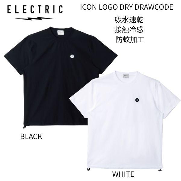 エレクトリック ELECTRIC ICON LOGO DRAWCODE DRY TEE ラッシュガード 半袖 ドライＴシャツ トップス UVカット 吸水速乾 接触冷感 防蚊加工 アウトドア