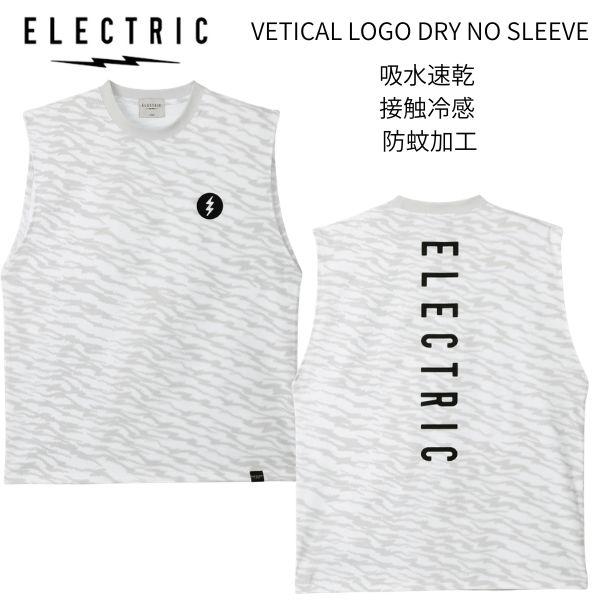 エレクトリック ELECTRIC VERTICAL LOGO NO SLEEVE メンズ ラッシュガード ノースリーブ ドライＴシャツ トップス UVカット 吸水速乾 接触冷感 防蚊加工 M/L/XL