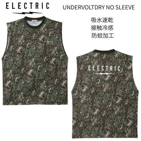 爆買エレクトリック ELECTRIC UNDERVOLT NO SLEEVE メンズ ラッシュガード ノースリーブ ドライＴシャツ トップス UVカット 吸水速乾 接触冷感 防蚊加工 M/L/XL