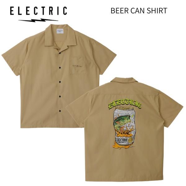 エレクトリック ELECTRIC BEER CAN WORK SHIRT メンズ 半袖シャツ ボタンシャツ トップス 釣り フィッシング アウトドア キャンプ M/L/XL