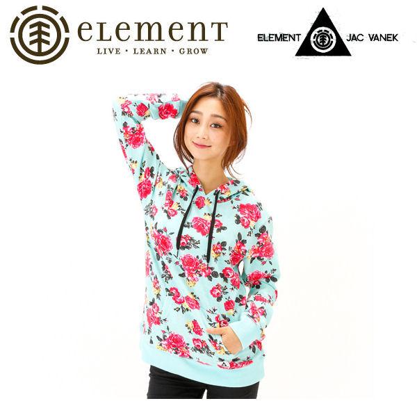 エレメント ELEMENT HEART TO レディース プルオーバーパーカー 長袖