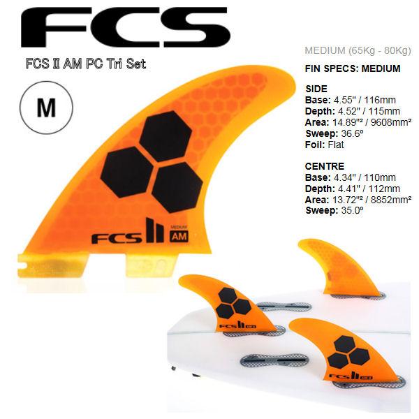 FCS2 ACCELERATOR フィン ミディアム オレンジ ショートボードフィン FCS2フィン アクセラレーター エコ