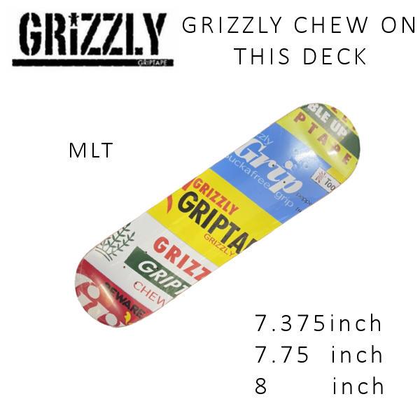 グリズリー GRIZZLY CHEW ON THIS DECK デッキ スケートボード 板