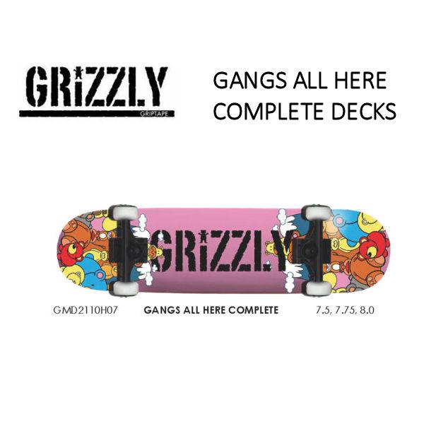 グリズリー GRIZZLY GANGS ALL HERE COMPLETE SKATEBOARD コンプリート
