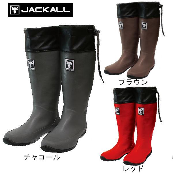 ジャッカル　JACKALL　パッカブルブーツ M 長靴　レッド JACKALL ジャッカル PACKABLE BOOTS パッカブルブーツ 長靴